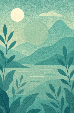 Rustige groene natuurachtergrond